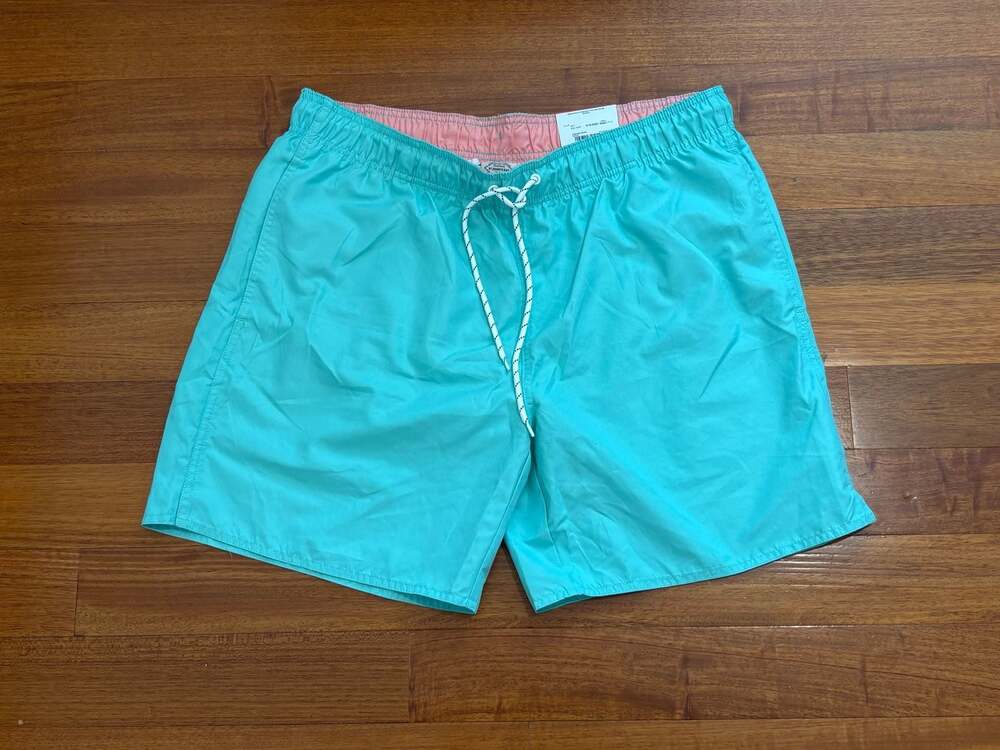 St. John's Bay Men's 7" Inseam Swim Shorts Cascade Green Size XL